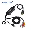 HDMI to AV Converter Cable, HDMI to RCA Cvbs Composite HDMI in to Composite RCA out with USB power supply