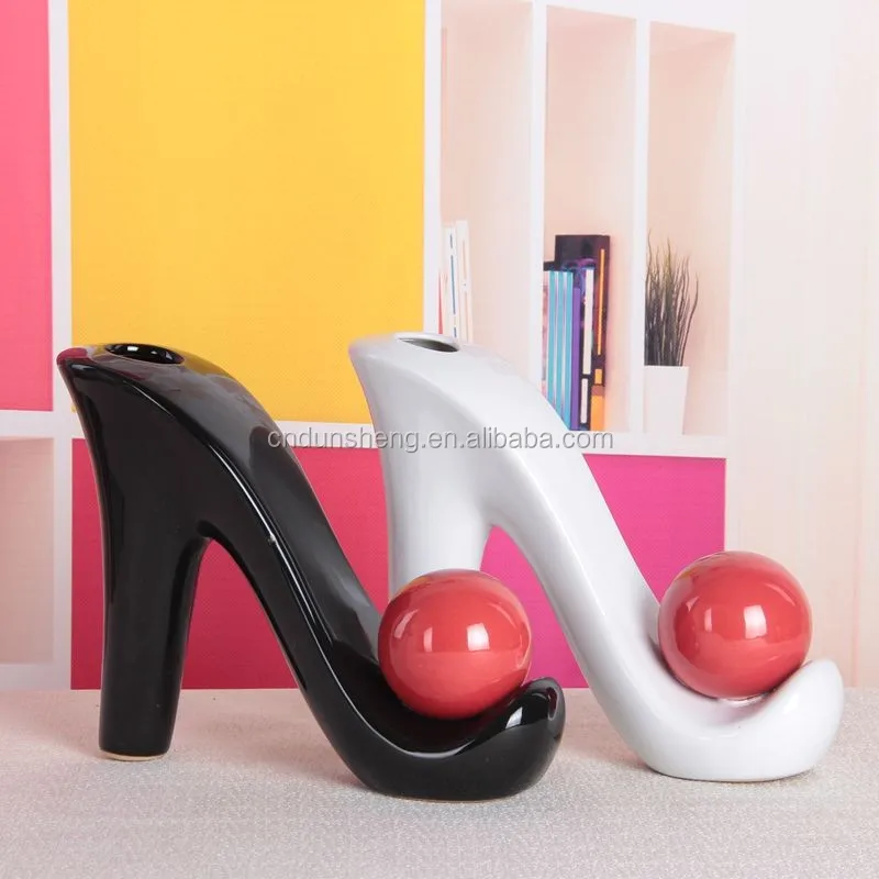 Ceramic Porcelain High Heel Decor Shoe Flower Vase For Centerpieces Ceramic Porcelain High Heel Decor Shoe Flower Vase For Centerpieces Decoration Product On