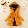 Winter Women Jacket Long Down Jacket Padded Coat Ladies Slim Hooded Parka New