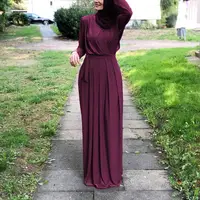 

islamic clothing solid color muslim dress abaya china wholesale women abaya