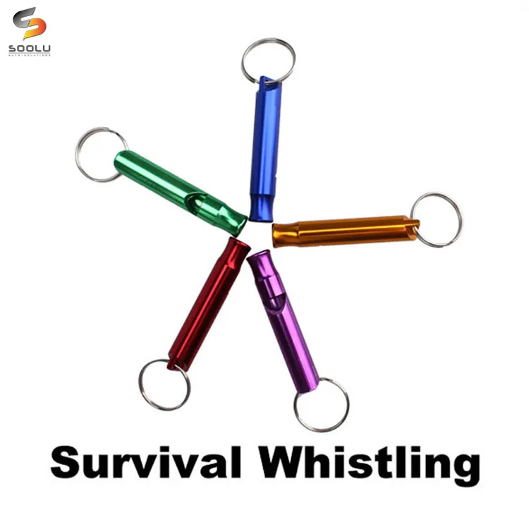 Multifunctional Aluminum Emergency Survival Whistle For Camping Hiking