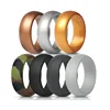 Custom sublimation promotional silicone gold wedding ring