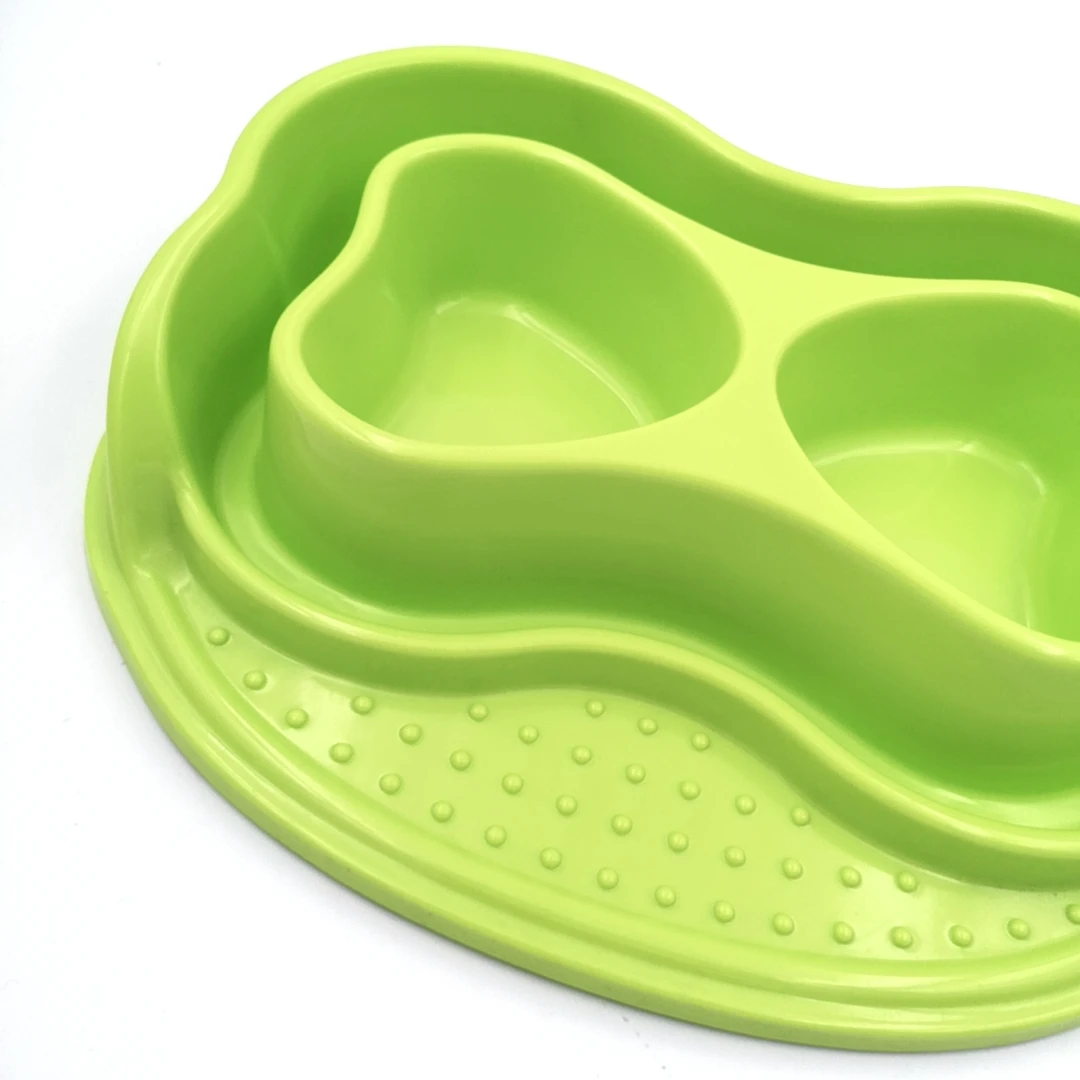 creative shape feeding pet bowl/double diner melamine pet bowl