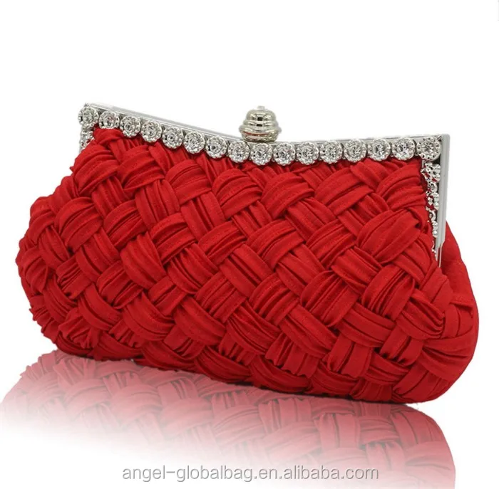 korean diamond bridal party hand bag chain evening clutch bag for ladies