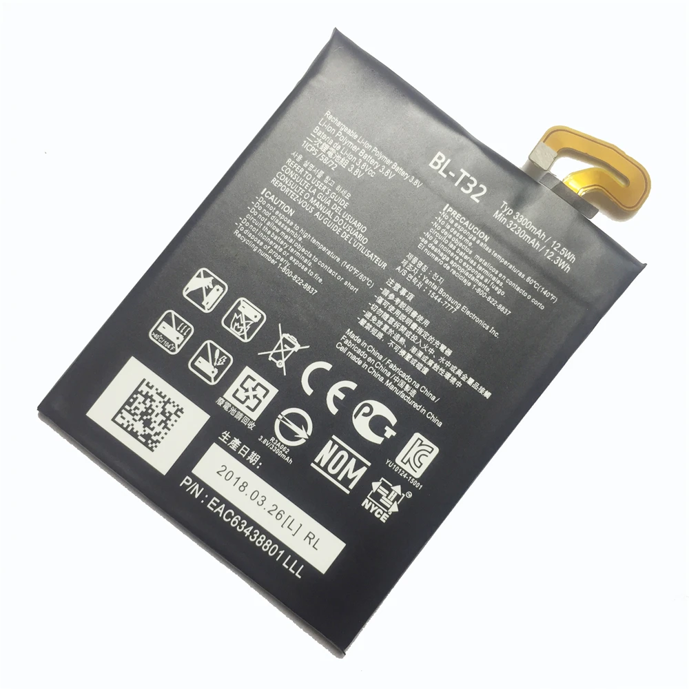 

BL-T32 Phone Battery for LG G6 G600 LS993 VS998 H870 H871 H872 H873 Lithium Battery