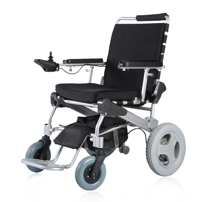 

e-Throne 12'' rehab use portable electric wheelchair foldable electric wheelchair for disabled 4 wheel electric wheelchair