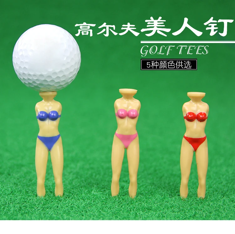 

Fun unique golf tee for golfer bikini Lady Woman Manikin Plastic divot tool Golf Tee