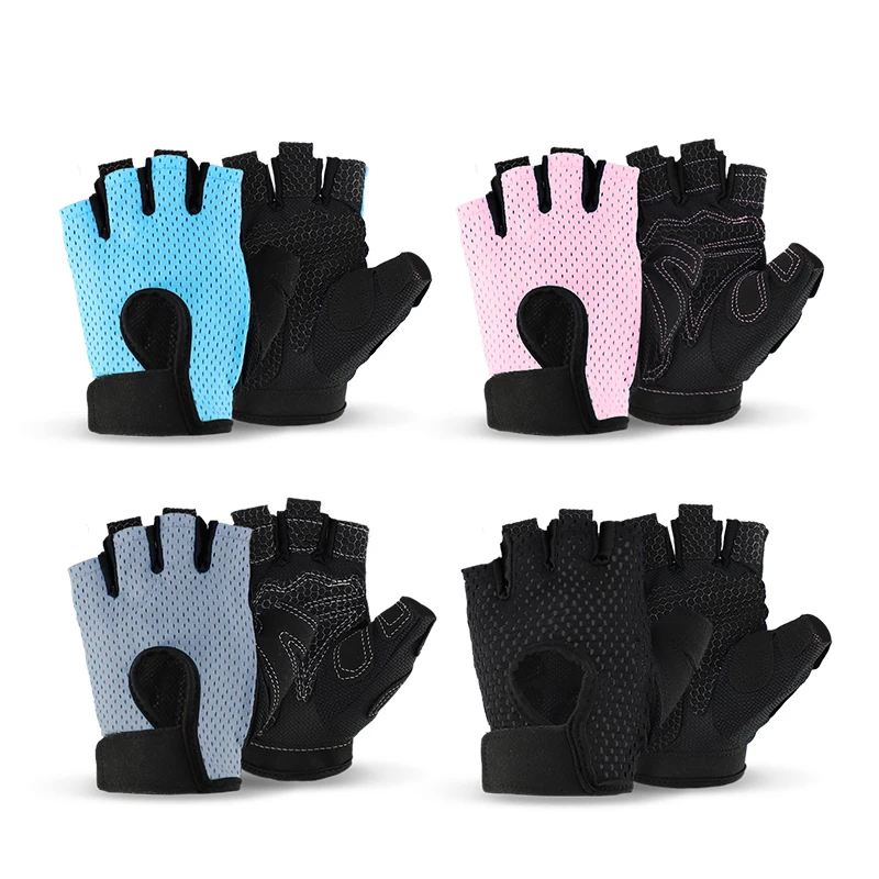 

Low MOQ Multiple Colors Sport Outdoor Custom Your Logo Design Fitness Gloves Wholesale Pice For Men Women Ladies, 4 colors or customized