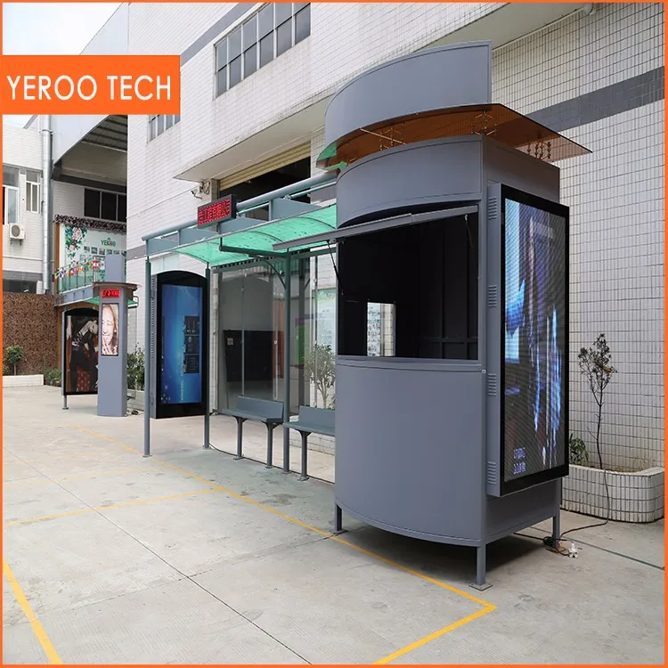 Ip65 Outdoor Bus Stop Advertising Screens Waterproof Monitor Lcd ...