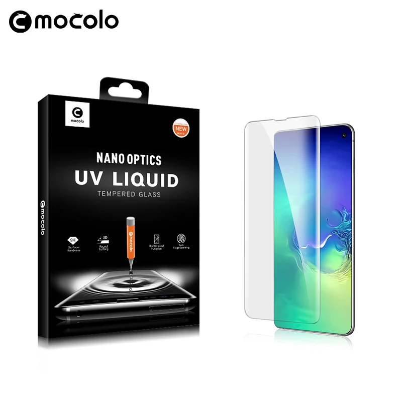 

Automatic nano adsorption uv light tempered glass screen protector For Samsung S10/S10 Plus, N/a