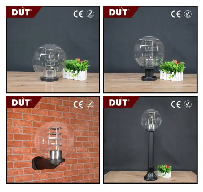 china manufacturer totally replaceable ball shade plastic garden lamp shade