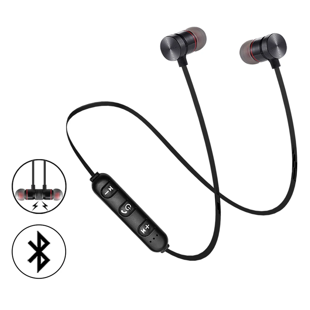 

New magnetic in ear sport wireless earbuds neckband blue tooth earphone