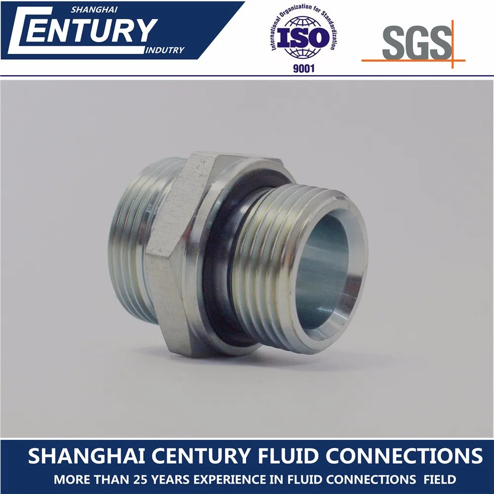 Hydraulic Metric To Bsp Ed Sealing Hexagon Nipple Hydraulic Nipple