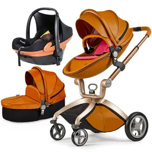 Image of Free shipping Original Hotmom baby strollers 3 in 1 with car seat stroller baby wholesale baby walker