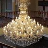 Modern large wedding crystal candelabra chandelier for hotel