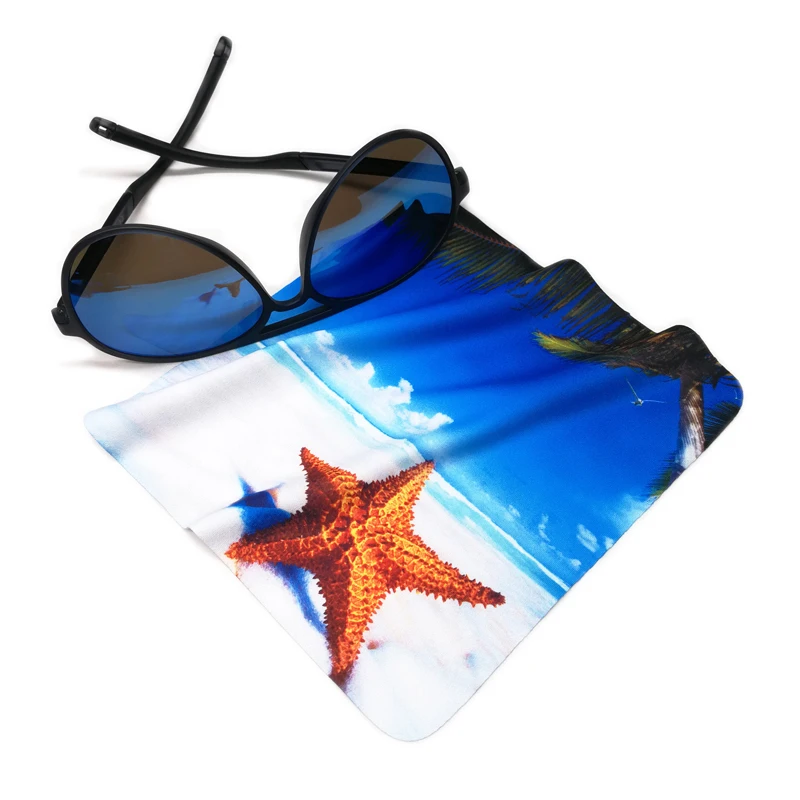 

Custom Digital Printed Microfiber Glasses Cleaning Cloth, Customized