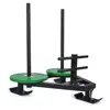 Commercial gym fitness sledge push pulling power sled for gym exercise
