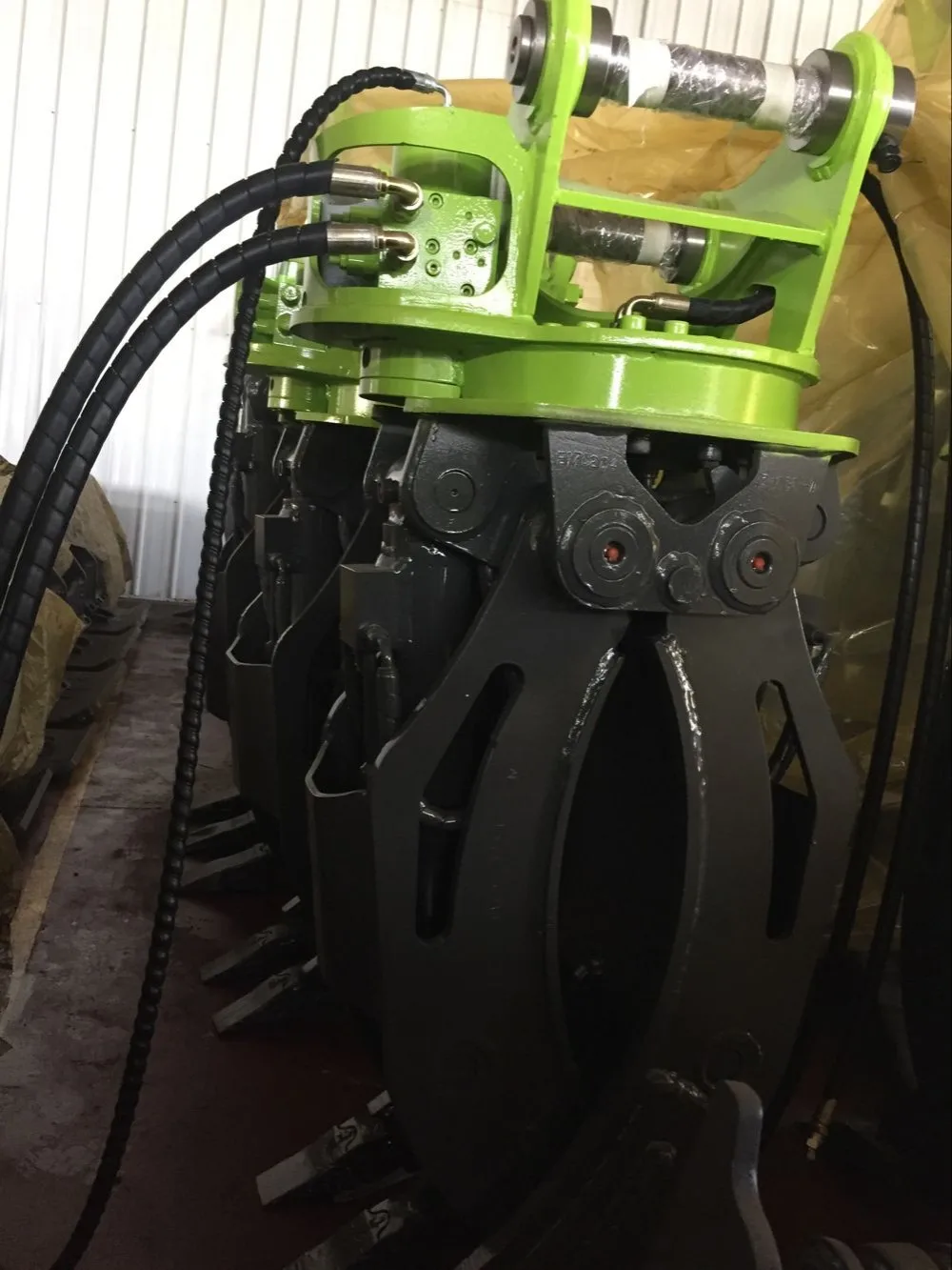 Full 360 Degree Excavator Log Grapple Hydraulic Rotator Fit To 1-45t Excavator