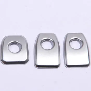 4pcs Abs Chrome Auto Door Lock Knob Cover Trim Stickers For Bmw X5