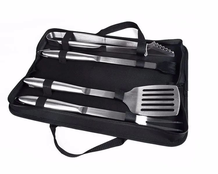 4 Piece Stainless Steel Barbeque Accessories Bbq Set Barbecue Bbq Tools