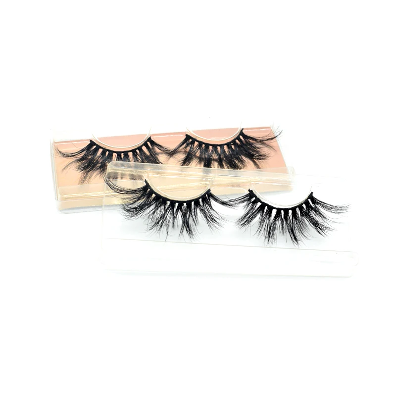 

Super Hot Fluffy Double Layered Manufacture Vendors Best Sell Customized Styles Premium 5D Strip Mink Eyelashes