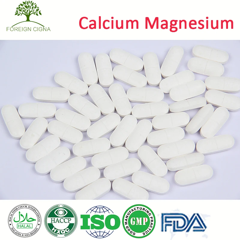Gmp Oem Calcium Magnesium Acetate 500mg Chewable Tablet Pellet Pill