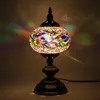 2018 New Design home decorative (TC1L01-2) glass Handmade Mosaic table Turkish Lamp glass table lamp