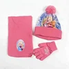 2018 promotional items of winter set for hats scarf and gloves