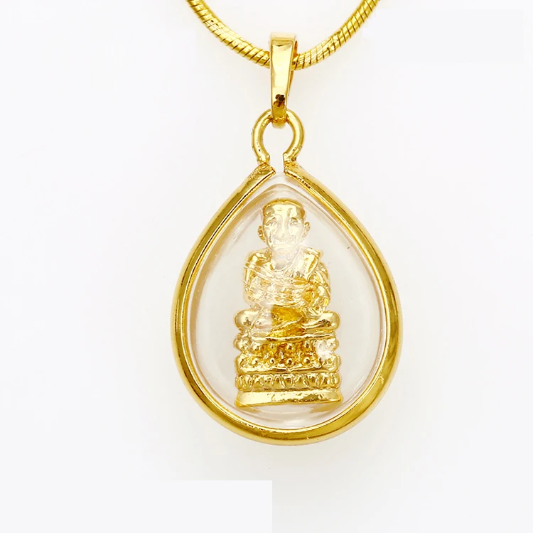 

Xuping gold 24K small buddha statue pendant unisex