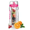 2019 Amazon Hot Sale New Product 1000ml Free Sport Flip Top Lid Tritan Fruit Infuser Water Bottle