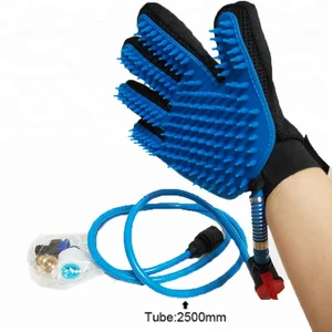 Image of Pet bathing and grooming gloves Shower Sprayer Scrubber Massage brush bath pet bathing Massaging Glove for dog Cat Horse
