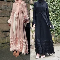 

2019 new arrival latest fashion design EID ramadan elegant maxi dress crepe abaya