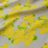 Printed natural mulberry dupion silk fabric