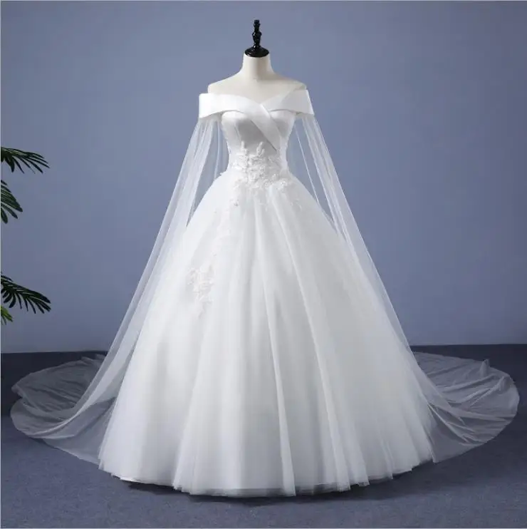 

LSFM021 Jancember wedding gown lace v neck off shoulder long cheap wedding dresses