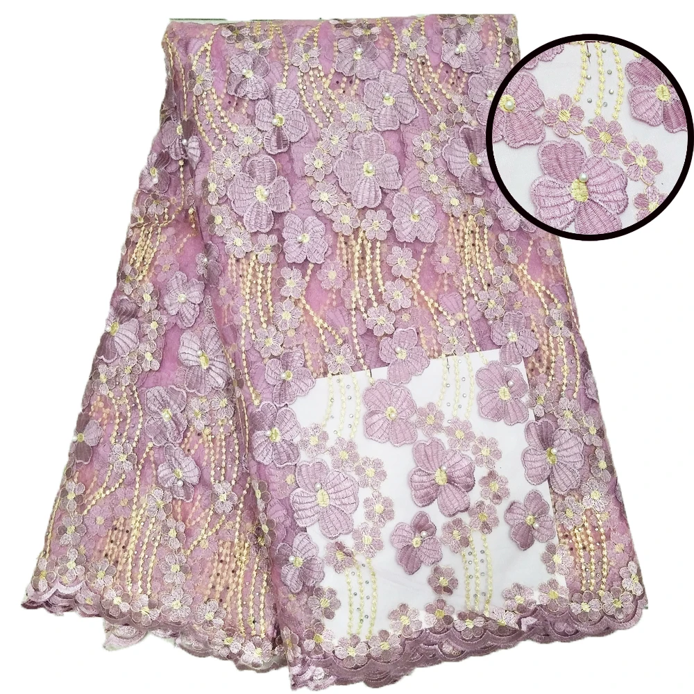 Fashion designs 2019 New arrival high quality beautiful swiss lace fabric embroidery fabric YH09