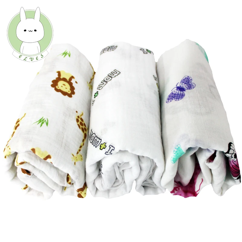 Muslin Swaddle Cloths For Baby / Organic Cotton Swaddle Blaniet