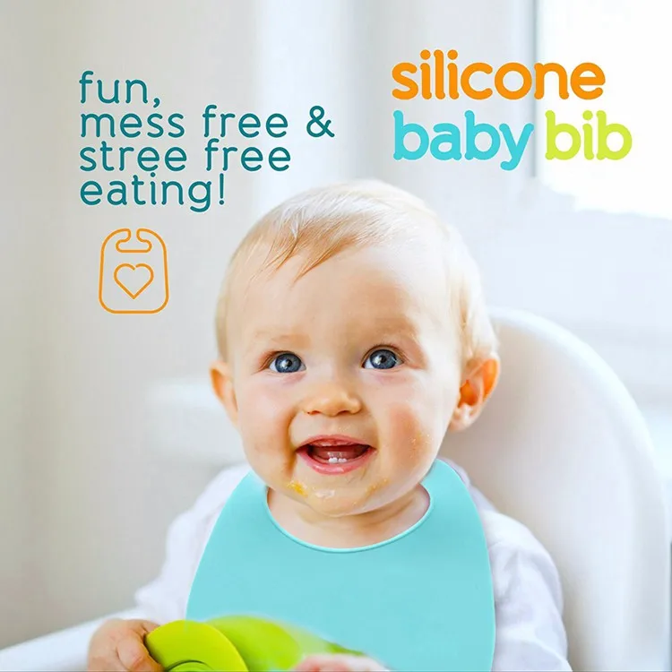 soft silicone baby bib