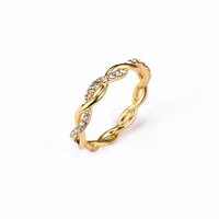 

Rose Gold Plated Crystal Simple Ring for Women