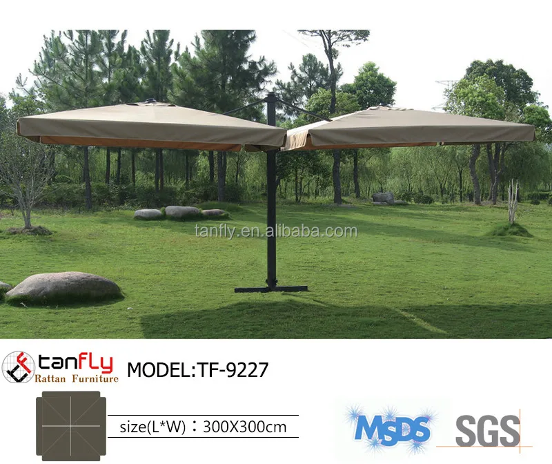 Double Head Aluminium Big Garden Beach Patio Umbrella Buy Patio