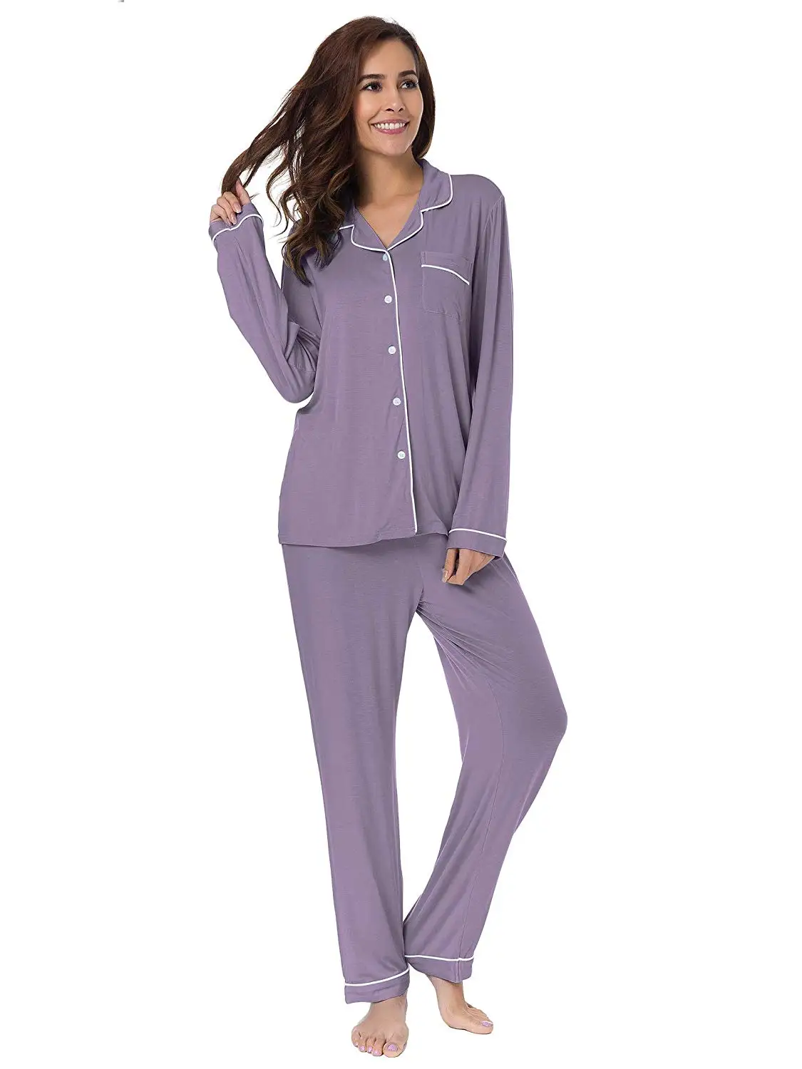 Custom Fashion Design Sleepwear Set Winter Women Pajamas - Buy Women ...