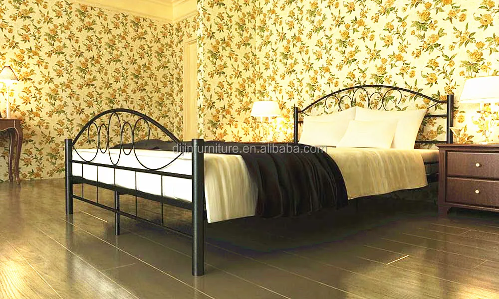 Metal Bed 160x200 With Double White Frame Buy Metal Beds,Metal Bed