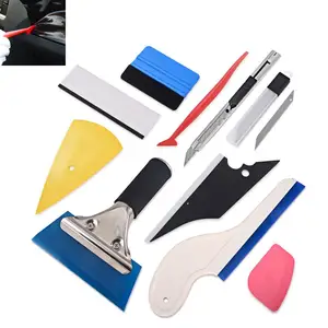 Image of Car Window Tint Wrap Vinyl Film Tool Kit Tinting Squeegee Film Cutter Set