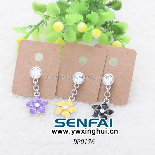 Bset selling factory jewelry metal cute flower charm anti dust plug Bset selling factory jewelry metal cute flower charm anti dust plug