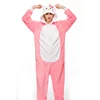 Winter keep warm Dot kitty cat jumpsuit adult men onesie lingerie models animal pajama for wholesale