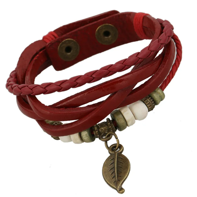 

Tryme Punk Newest Leather Men Strap Cowhide Bracelet For Women Diy Fine Jewelry Rock Love Gift Summer Style Charms Wristband Uni, N/a