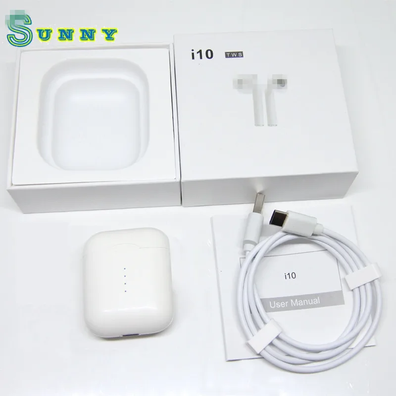 

new product ideas 2019 i10 TWS 5.0 Mini Stereo Wireless Earbud Headset Blue tooth Earphone With Charging Box
