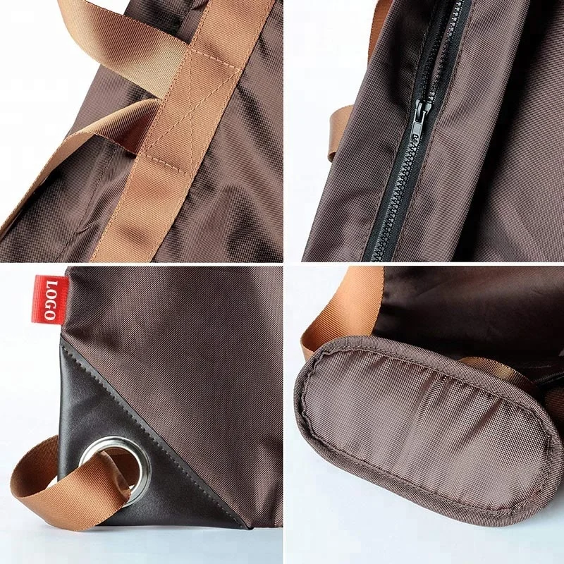 Custom Heavy Duty Nylon Hanging Large Laundry Backpack With Shoulder