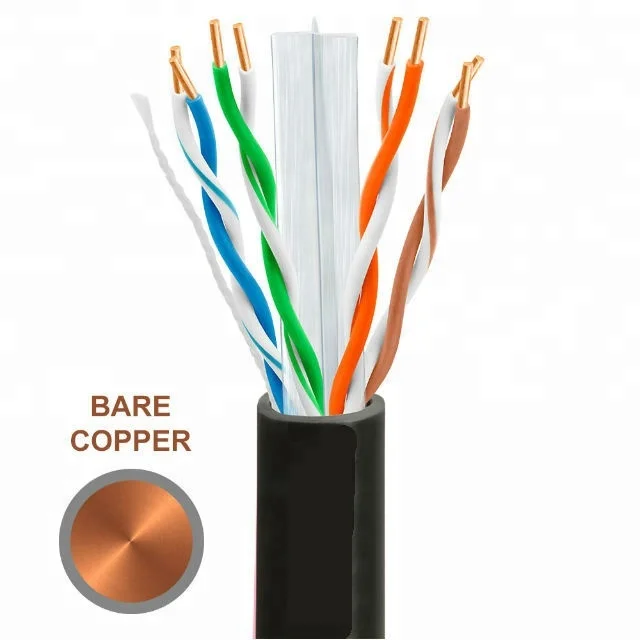 
Factory price Lan cable 1000ft Bare Copper 4 pair UTP Network Cable cat6 CAT 6  (60778489186)
