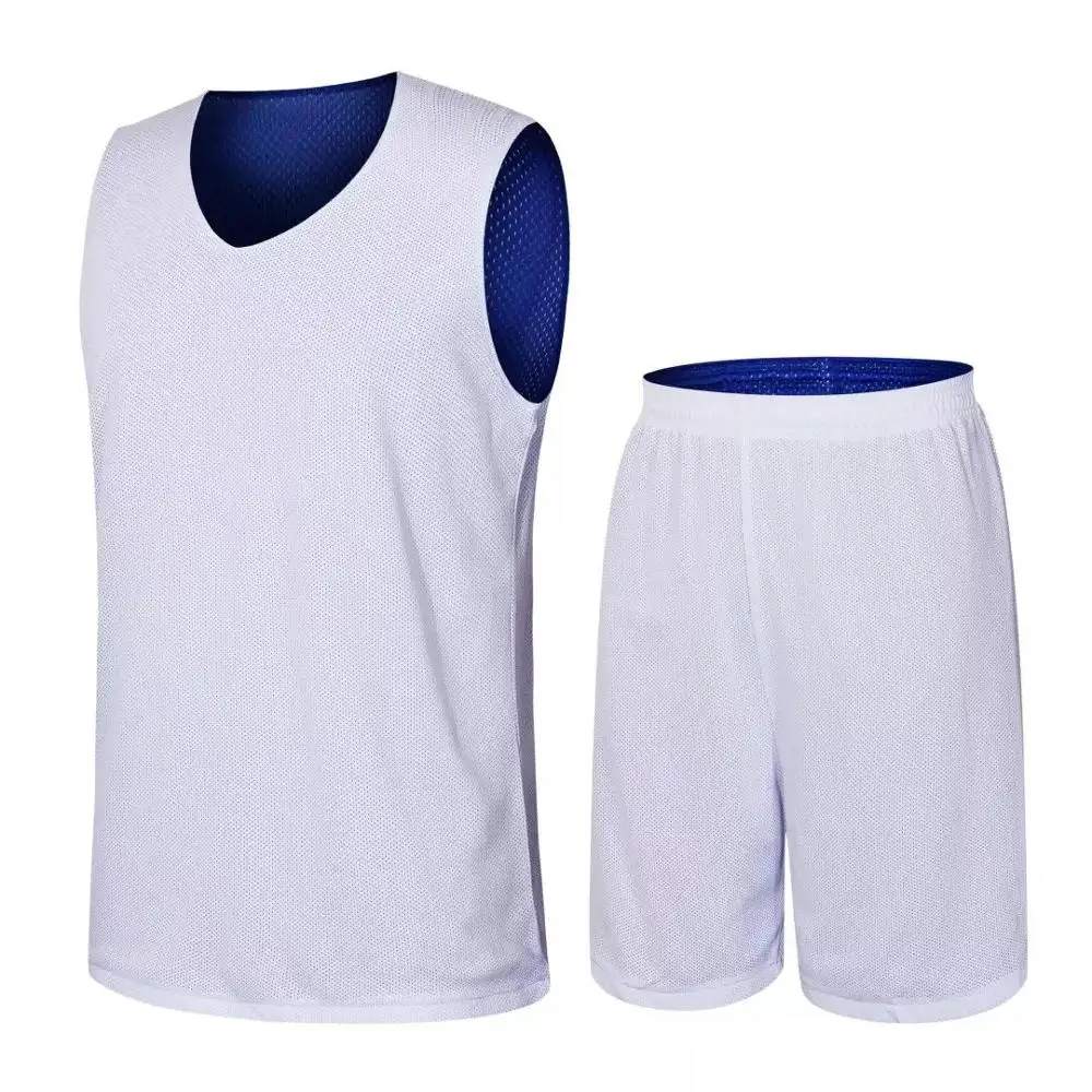 Wholesale Customize Men's Reversible Mesh Basketball Jerseys Design With Sublimation Print Basketball Uniforms for Students
