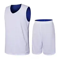 

Wholesale Customize Men's Reversible Mesh Basketball Jerseys Design With Sublimation Print Basketball Uniforms for Students